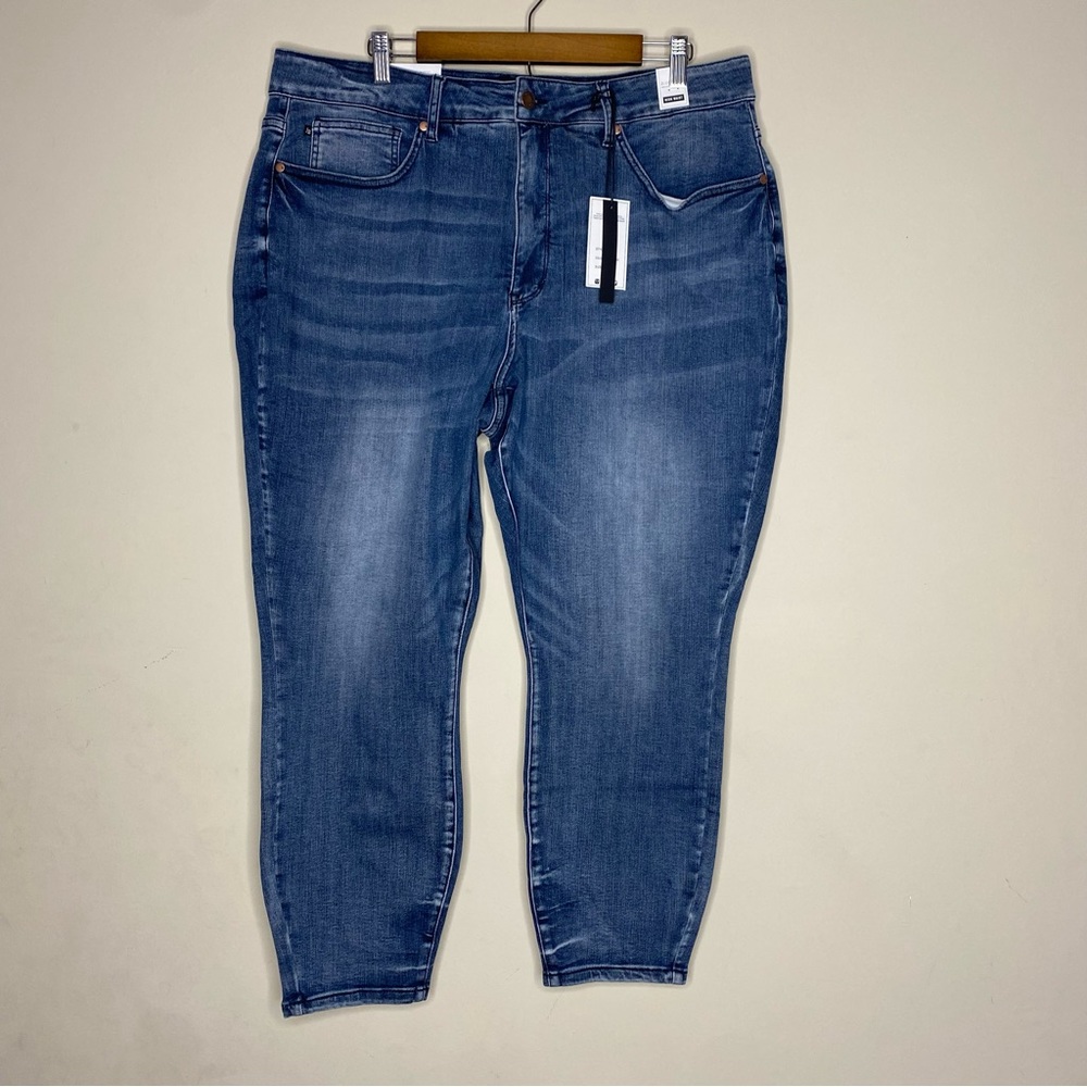 JUDY BLUE Womens Plus Size 22W Dark Blue  High Rise Stretch Denim Skinny Jeans